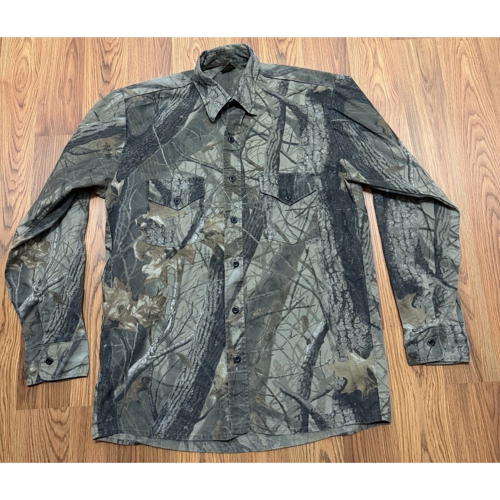 Ranger Hunting Shirt Mens Medium Realtree Hardwoods 20-200 Vintage Made USA